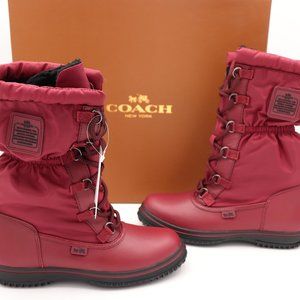 NIB Coach Sage Lace-Up Cold Weather Winter Boots